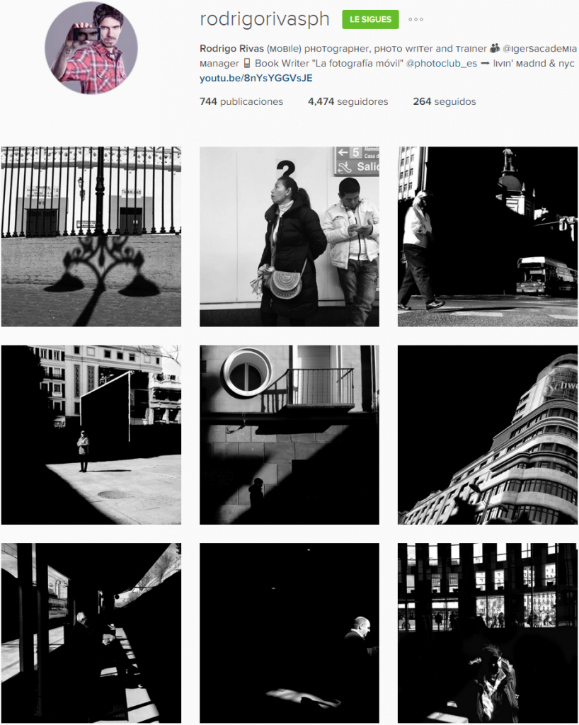 El Instagram del autor. Un buen sitio para ver más ejemplos de cada aparatado.